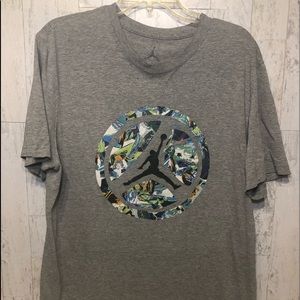 Men’s vintage Michael Jordan T Shirt graffiti Gray